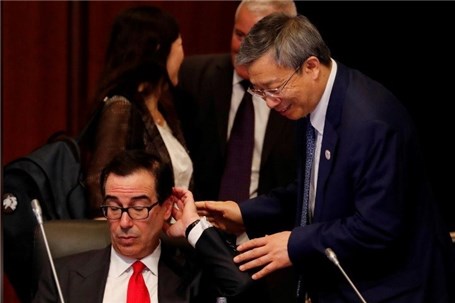 مذاکره بانک مرکزی چین با وزیر خزانه‌داری امریکا