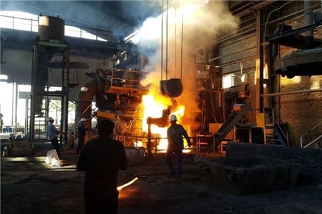 خط تولید واحد نورد شرکت فولاد یزد متوقف شد